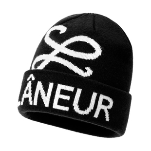 FANCET羊毛混纺针织帽女秋冬新款翻边显脸小保暖护耳美式复古冷帽