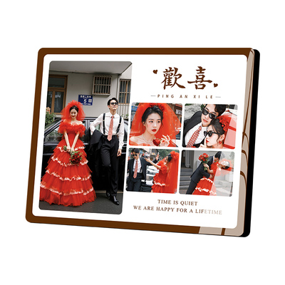 洗照片高清相片做成水晶婚纱照