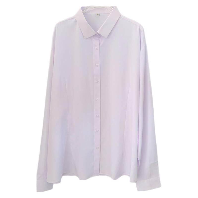 大码职业正装白衬衫面试工作服女