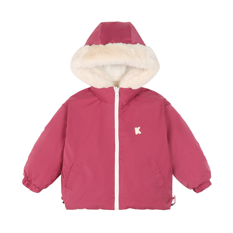 小O宝OKids童装女宝宝双面穿棉服