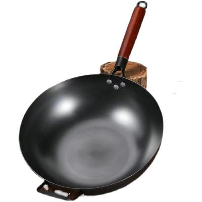 章丘同款】深层氮化不粘平底铁锅