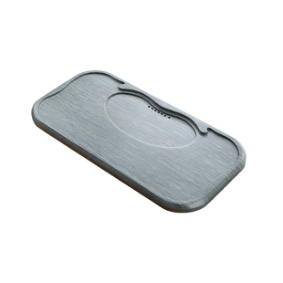 天然木纹石茶盘单盘家用简约现代客厅轻奢石盘石头茶海石茶台盘