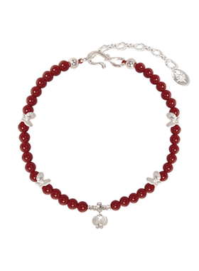 ASTRALIS蝴蝶红玛瑙手链复古独特