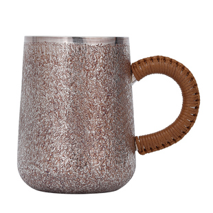 银杯子999纯银主人杯马克杯银水杯女办公室茶杯男士大号家用茶杯