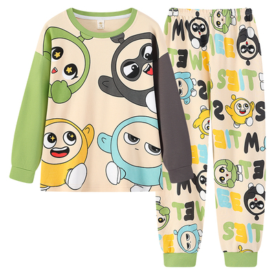 儿童睡衣春秋季纯棉长袖长裤学生