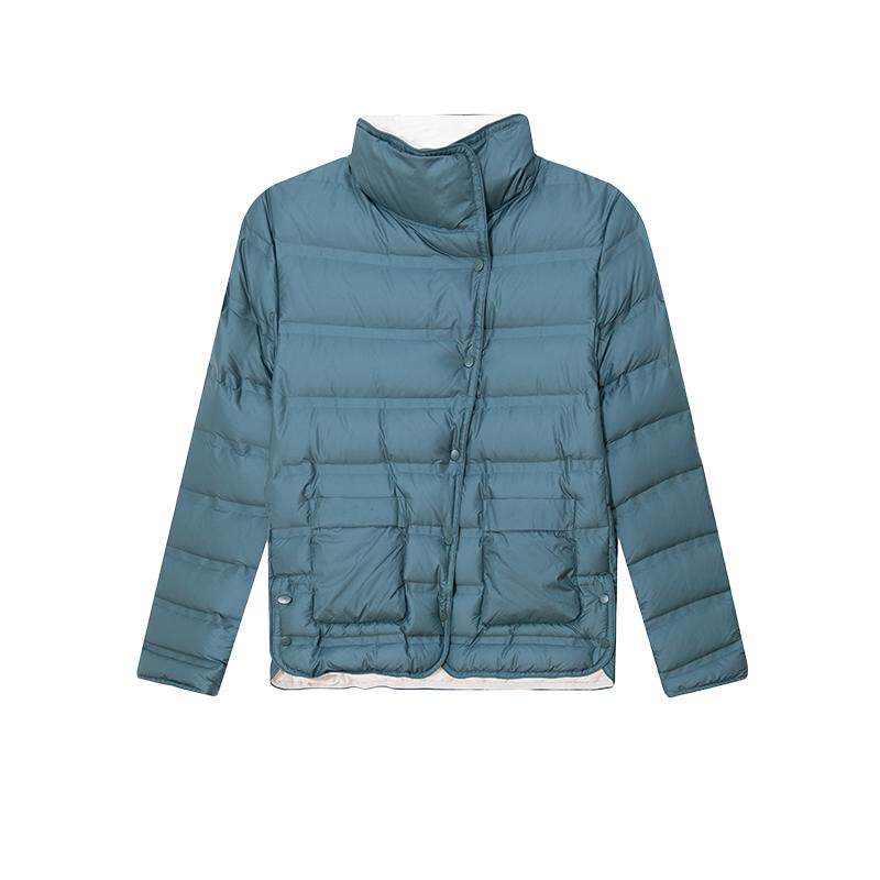 白鹿语休闲短款立领轻薄羽绒服