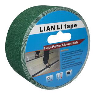 PVC绿色磨砂单面防滑地板胶带地标贴地板地面防滑胶贴自粘高粘耐磨防晒防滑贴条