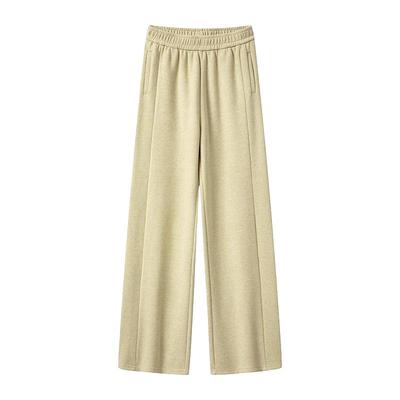 黄色阔腿裤女2025新款春秋季高腰