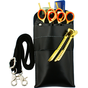 发型师剪刀包真皮剪子包腰包美发工具包美发高端发廊牛皮斜背挎包