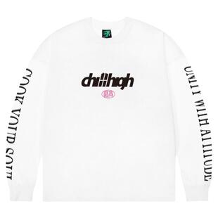 ChillHigh 呼吸系列主题图案 春季潮牌宽松纯棉长袖t恤