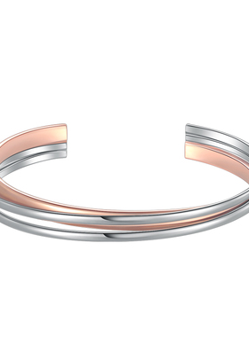 KITSH几何交叉开口手镯女可洗澡