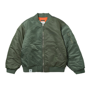 RESTICK 日系3M新雪丽飞行夹克棉服秋冬男棒球服外套