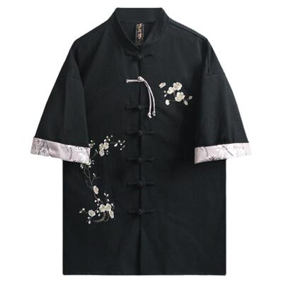 半闲集夏季盘扣国风唐装短袖