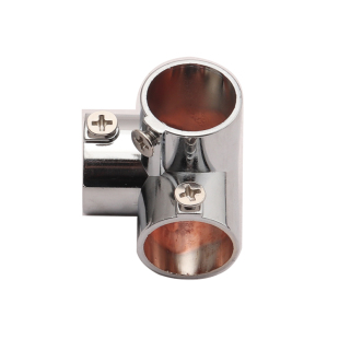 不锈钢圆管连接件弯头三通四通DIY货架固定件晾衣架钢管接头配件