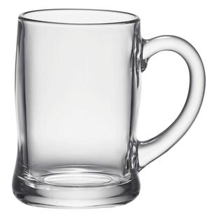 乐美雅玻璃杯茶杯带把手家用泡茶杯办公室耐高温水杯待客喝水杯子