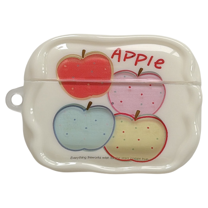 jze 夏日简约小众波点水果带挂件适用苹果AirPods4保护壳airpods1/2/3蓝牙无线耳机套airpodspro二三四代新款