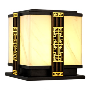 新款太阳能柱头灯别墅围墙户外庭院大门两侧柱子室外门柱门垛灯