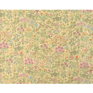 日本进口英国名画联名系列莫里斯60支lawn棉面料沃西草地柔软透气