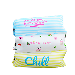 定制图案户外露营懒人充气空气沙发气垫单双人家用便携野营音乐节