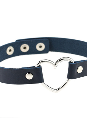 choker百搭桃心黑色项圈脖子饰品