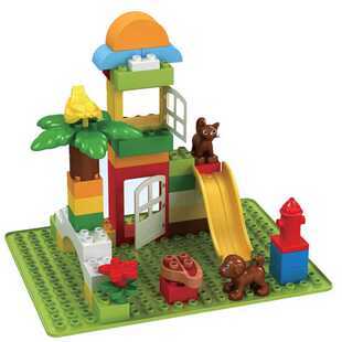 三佳大颗粒积木火车字母动物男女孩6益智拼装积木小儿童玩具3周岁