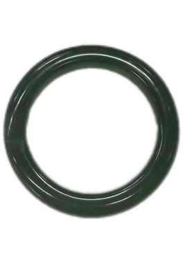 岫玉冰透菠菜绿女玉石手镯