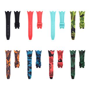 适用AP爱彼皇家橡树26mm15400手表带15500液态硅胶26331橡胶26240