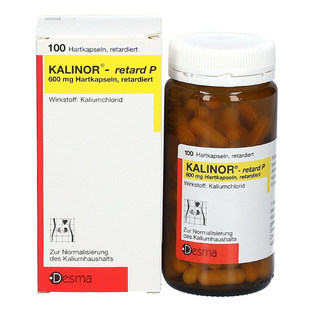 德国Kalinor钾利诺元素钾补充100粒平衡缓释片微囊缺钾甲利诺