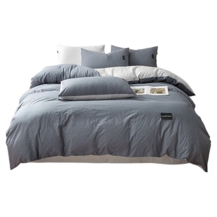 海澜之家全棉纯棉被套单件被罩床罩四件套宿舍单人被单200x230cm