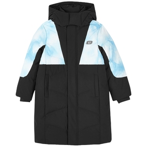 斯凯奇outlets儿童童装冬季男女童梭织长款羽绒服儿童外套