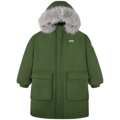 Jeep童装儿童轻薄羽绒服女童冬季