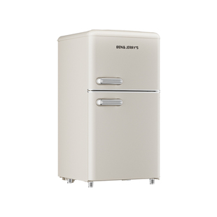 本杰瑞复古冰箱小型家用双开门大容量一级能效高颜值宿舍二人用