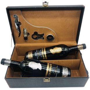 包邮俄罗斯斯大林红酒进口格鲁吉亚名酒干红半甜葡萄酒高档礼盒