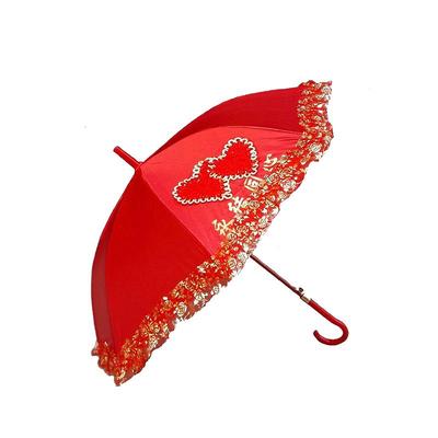 结婚红伞新娘伞婚伞婚礼红色雨伞