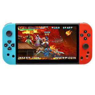 CZT新款7寸大屏游戏机复古经典怀旧街机FC儿童游戏机双人手柄连电视三国战纪西游释厄传小学生便携式家用掌机