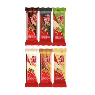 官方旗舰店雀巢脆脆鲨威化饼干巧克力牛奶味零食散装混合口味小吃