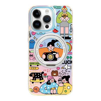 【支架壳】集市插画适用苹果系列