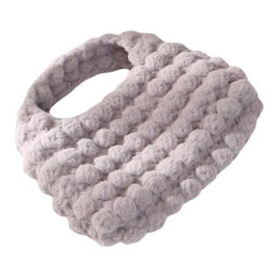 软糖慕斯慕斯软糖线云朵包泡芙包手提斜挎v包绒绒手工包材料包