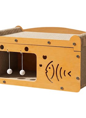 【可抓可睡】双层猫抓板窝别墅屋