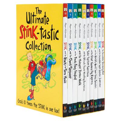 朱迪弟弟儿童章节故事书 10册套装 英文原版 The Ultimate Stink-tastic Collection 朱迪布鲁姆法吉系列 Megan McDonald儿童课外