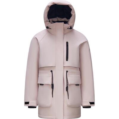 防护外套|森马中国国家地理系列羽绒服女中长款2024新款鹅绒冬装