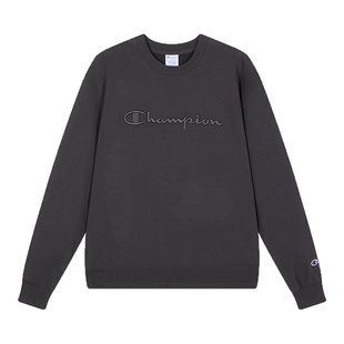 Champion冠军圆领卫衣男25冬季新款情侣加绒刺绣潮牌美式风女宽松