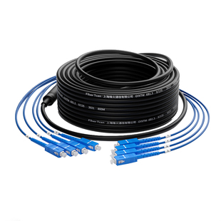 烽火天橙国标成品室外铠装光缆4芯6芯8芯12芯免熔接户外光纤线架空千兆万兆可定制四芯单模SC-LC-FC-ST跳线