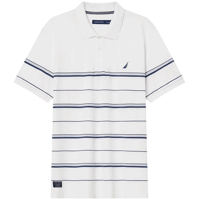 NAUTICA/诺帝卡条纹短袖POLO衫