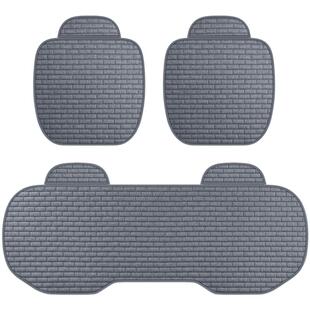 汽车靠垫亚麻四季通用单片小蛮腰座椅腰靠背防滑免绑耐磨舒适夏季