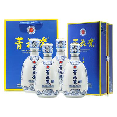 杏花村青花瓷42度清香型白酒整箱