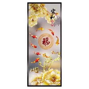 铝合金钢化艺术玻璃隔断客厅卧室简约玄关入户卫生间半墙餐厅屏风