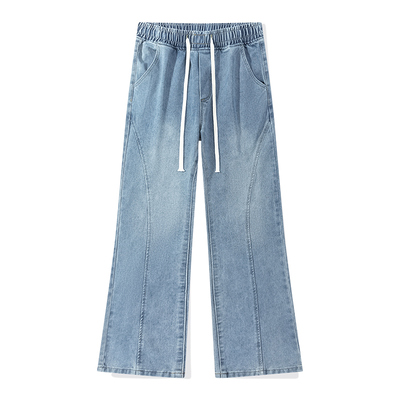 美式宽松阔腿百搭舒适潮牌牛仔裤