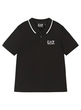 【自营】EMPORIO ARMANI/阿玛尼经典徽标儿童款时尚短袖POLO衫