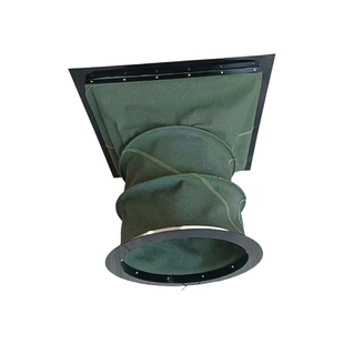 风机软连接硅胶布耐高温阻燃防火帆布软连接通风风管排风管软管